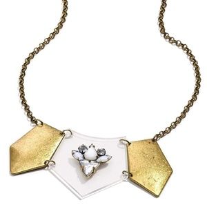 American Rag 16-in Gold-Tone Geometric Lucite Statement Necklace